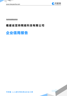 福建坚持网络科技有限公司企业信用报告（天眼查视角）